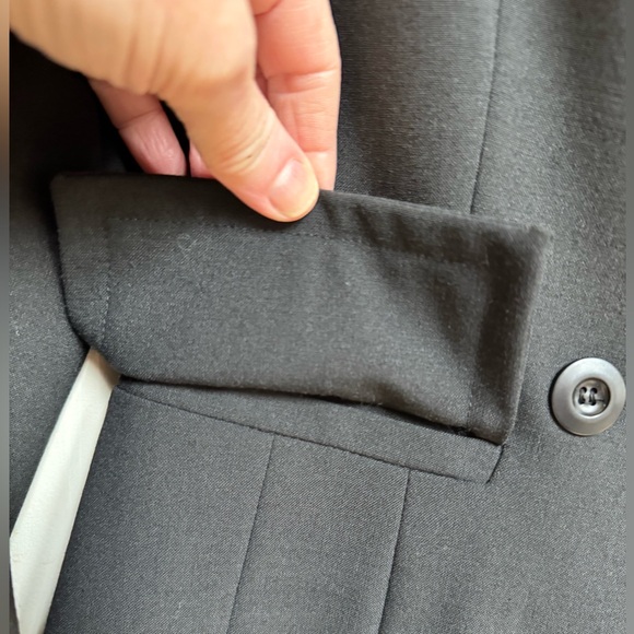 Vintage Y2K Teenflo Wool Blend Double Breasted Peacoat Blazer. Size 6 - Picture 3 of 7